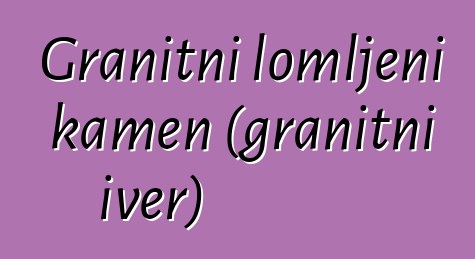 Granitni lomljeni kamen (granitni iver)