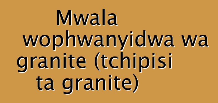 Mwala wophwanyidwa wa granite (tchipisi ta granite)