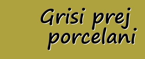 Grisi prej porcelani