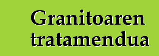 Granitoaren tratamendua