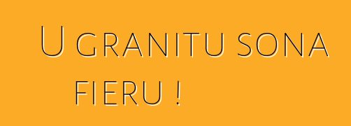 U granitu sona fieru !