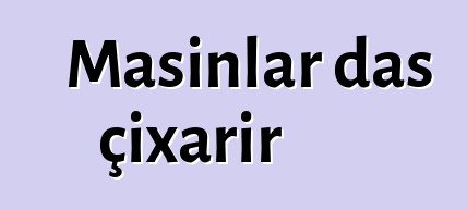 Maşınlar daş çıxarır