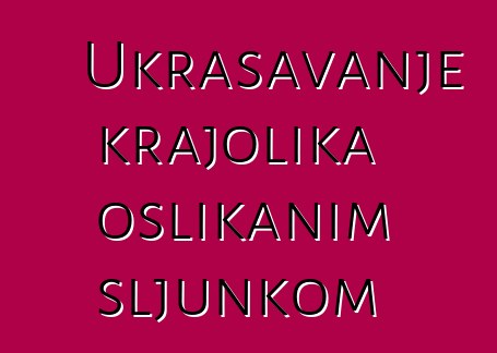 Ukrašavanje krajolika oslikanim šljunkom