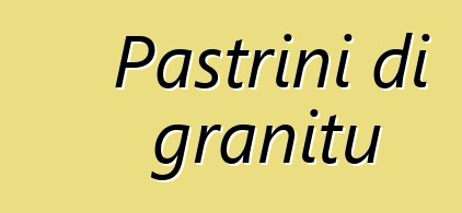 Pastrini di granitu