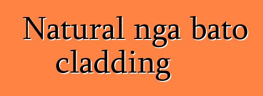 Natural nga bato cladding