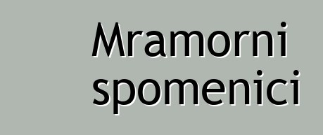 Mramorni spomenici