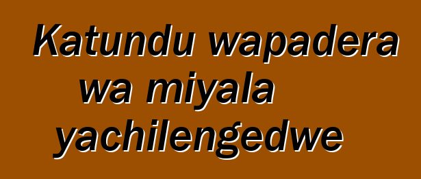 Katundu wapadera wa miyala yachilengedwe