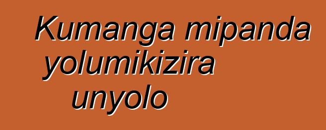 Kumanga mipanda yolumikizira unyolo