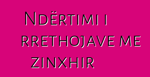 Ndërtimi i rrethojave me zinxhir