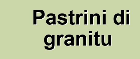 Pastrini di granitu