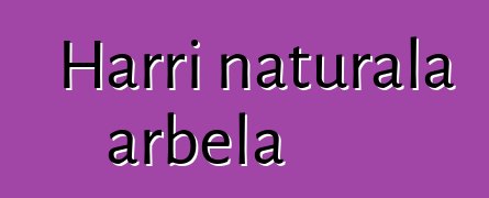 Harri naturala arbela