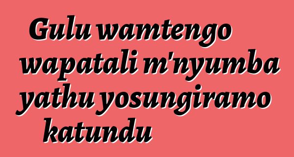 Gulu wamtengo wapatali m'nyumba yathu yosungiramo katundu