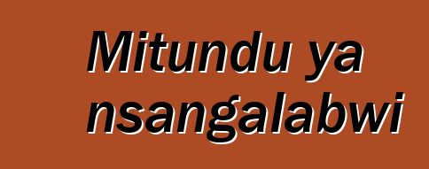 Mitundu ya nsangalabwi