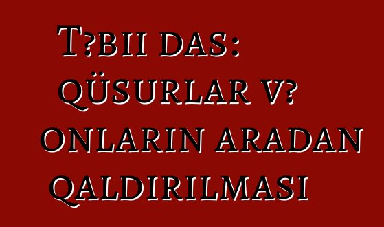 Təbii daş: qüsurlar və onların aradan qaldırılması