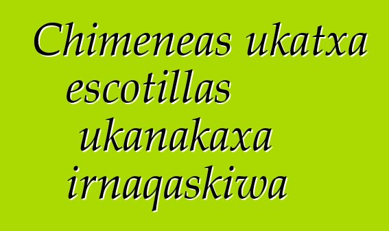 Chimeneas ukatxa escotillas ukanakaxa irnaqaskiwa