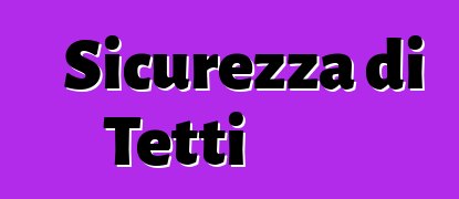 Sicurezza di Tetti