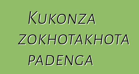 Kukonza zokhotakhota padenga