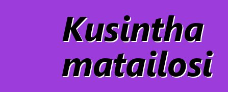 Kusintha matailosi