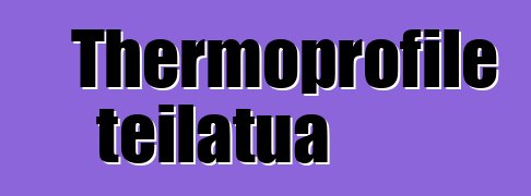 Thermoprofile teilatua