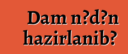 Dam nədən hazırlanıb?