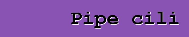 Pipe cili