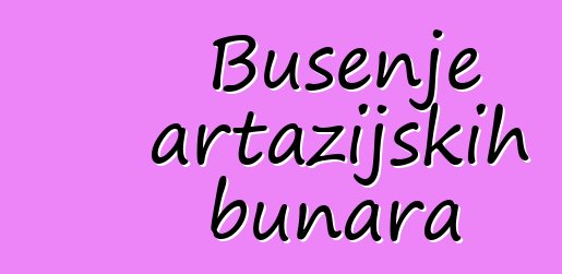 Bušenje artazijskih bunara