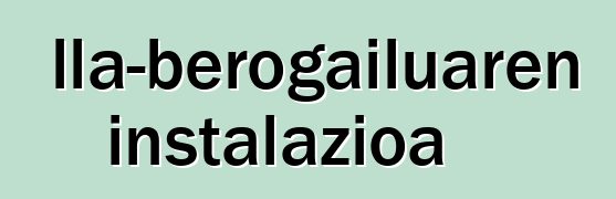 Toalla-berogailuaren instalazioa