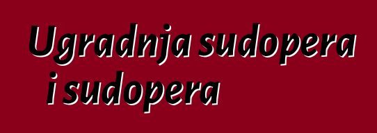 Ugradnja sudopera i sudopera