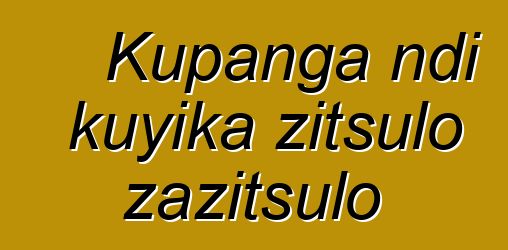 Kupanga ndi kuyika zitsulo zazitsulo