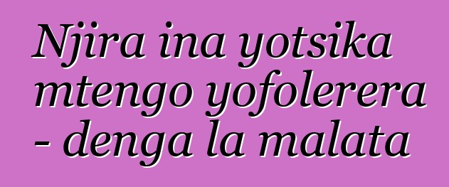 Njira ina yotsika mtengo yofolerera - denga la malata