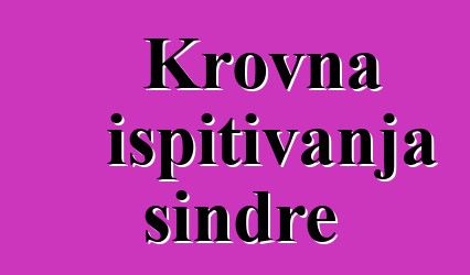 Krovna ispitivanja šindre