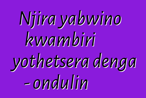 Njira yabwino kwambiri yothetsera denga - ondulin