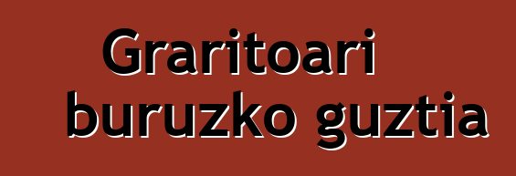 Graritoari buruzko guztia