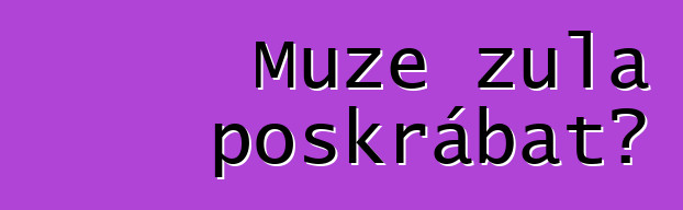 Může žula poškrábat?