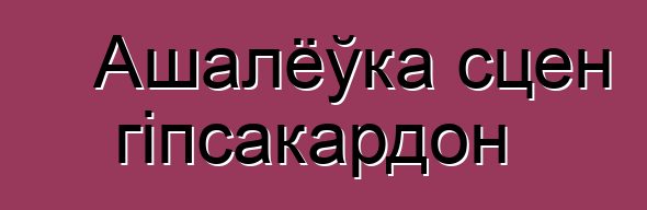 Ашалёўка сцен гіпсакардон