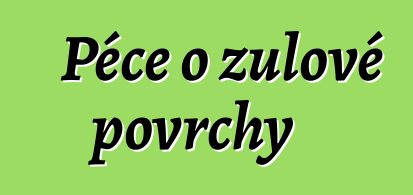 Péče o žulové povrchy