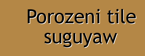 Porozɛni tile suguyaw