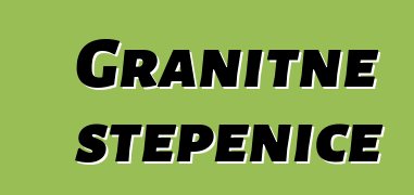 Granitne stepenice