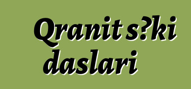 Qranit səki daşları