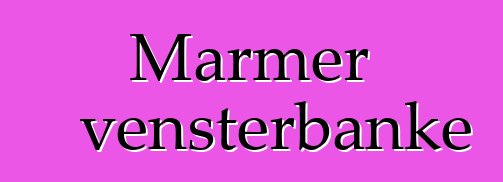 Marmer vensterbanke