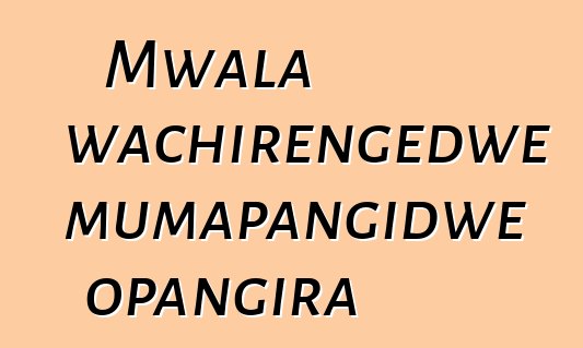 Mwala wachirengedwe mumapangidwe opangira