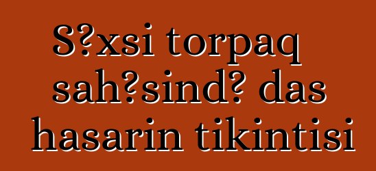 Şəxsi torpaq sahəsində daş hasarın tikintisi