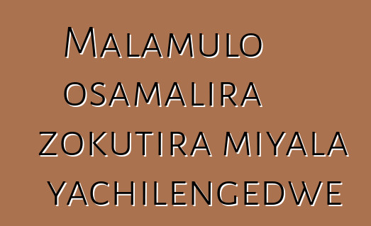 Malamulo osamalira zokutira miyala yachilengedwe