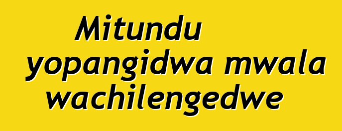 Mitundu yopangidwa mwala wachilengedwe