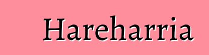 Hareharria