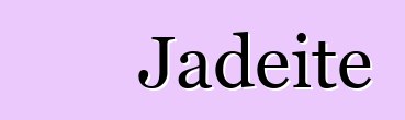 Jadeite