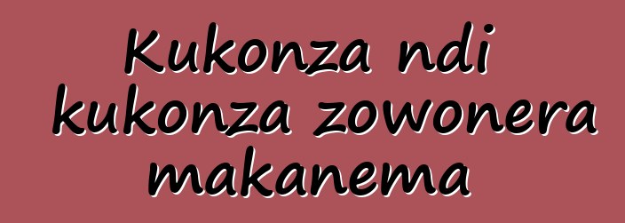 Kukonza ndi kukonza zowonera makanema