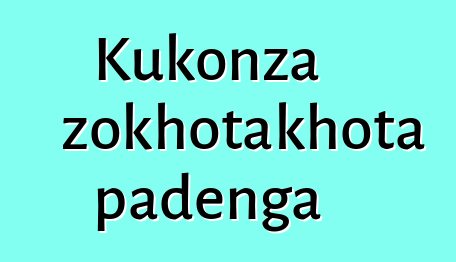 Kukonza zokhotakhota padenga