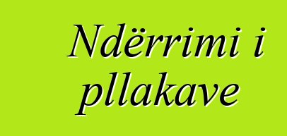 Ndërrimi i pllakave