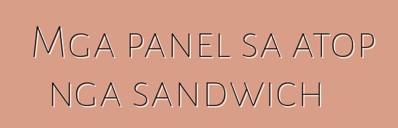 Mga panel sa atop nga sandwich